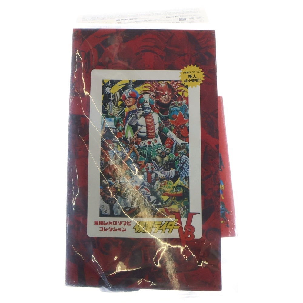 MEDICOM TOY(メディコムトイ) 東映レトロソフビコレクション 仮面ライダーV3 タイホウバッファロー ソフビ フィギュア 人形 シルバー/オレンジ
