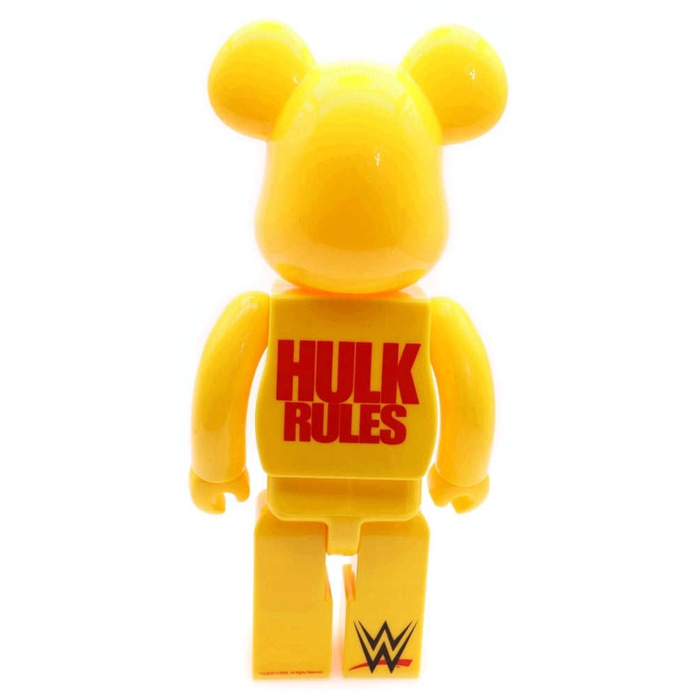 MEDICOM TOY(メディコムトイ) BE@RBRICK HULKAMANIA 400% ベアブリック ハルカマニア ハルクホーガン 人形 フィギュア イエロー