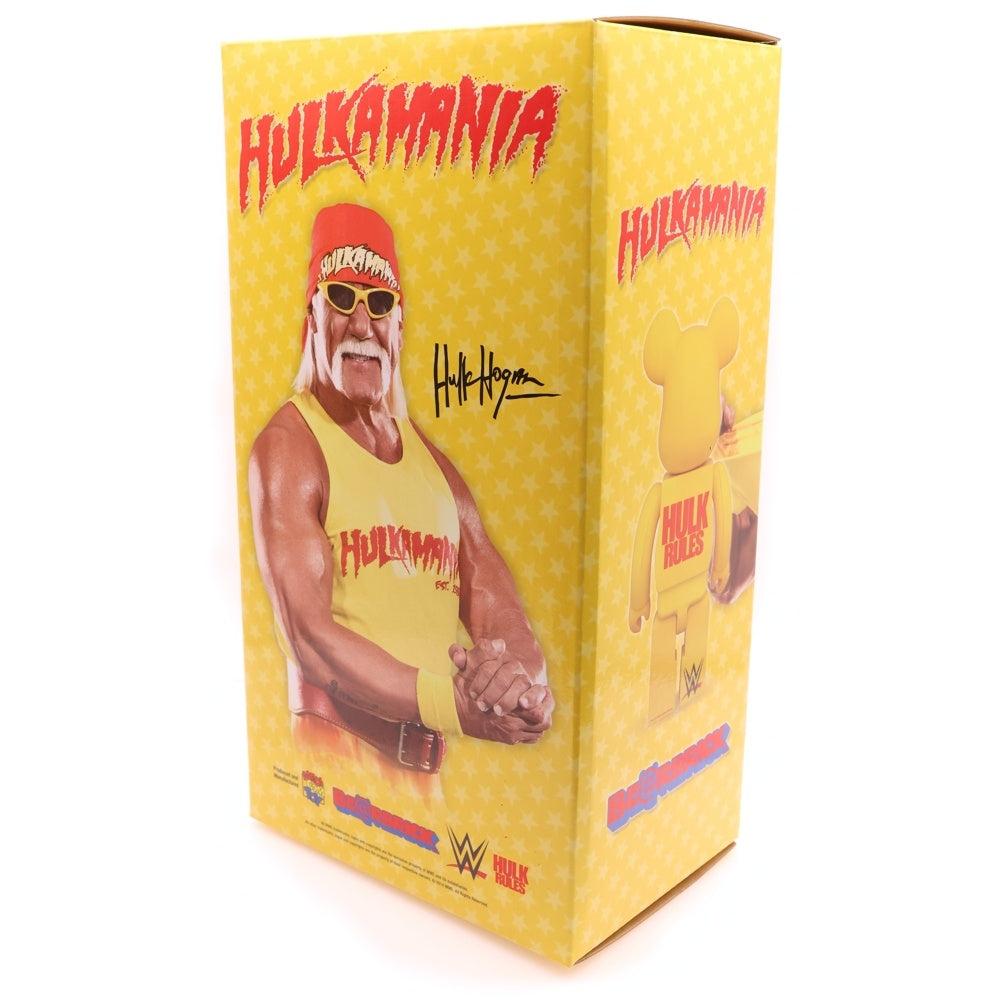MEDICOM TOY(メディコムトイ) BE@RBRICK HULKAMANIA 400% ベアブリック ハルカマニア ハルクホーガン 人形 フィギュア イエロー