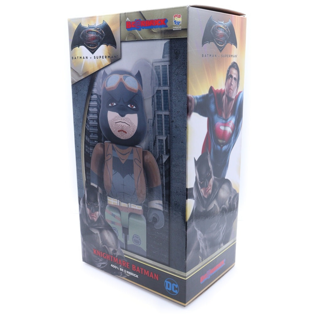 MEDICOM TOY(メディコムトイ) BE@RBRICK KNIGHTMARE BATMAN 400% ベアブリック ナイトメアバットマン 人形 フィギュア ブラック/ブラウン