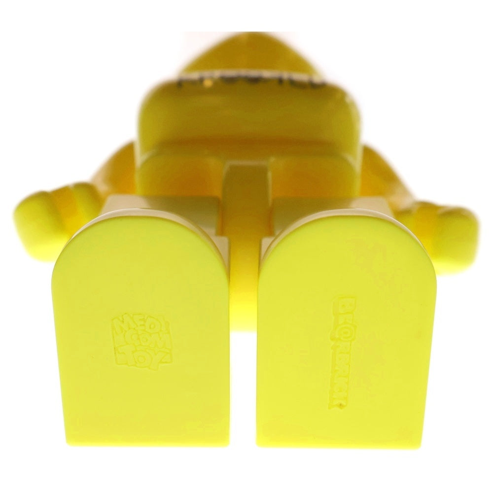MEDICOM TOY(メディコムトイ) BE@RBRICK KROOKED SKATEBOARDS by Mark Gonzales 400% ベアブリック クルキット スケートボード マーク ゴンザレス フィギュア 人形 イエロー
