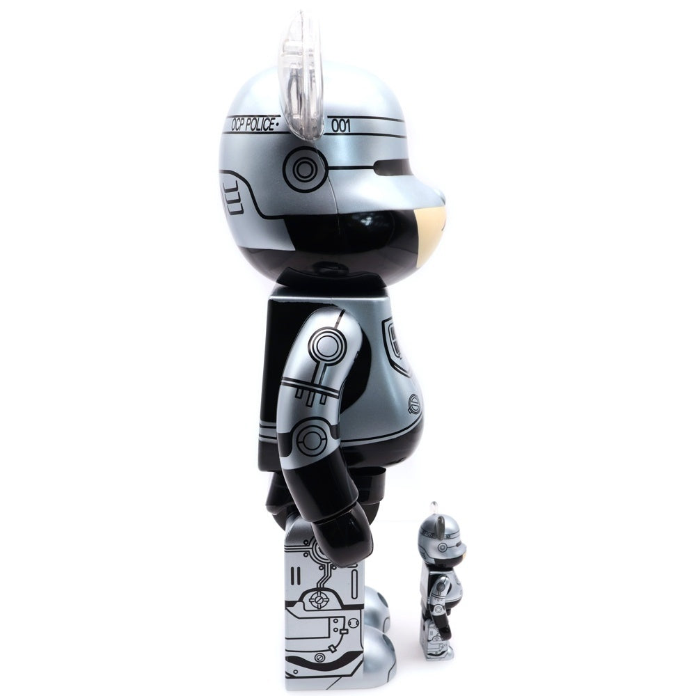 MEDICOM TOY(メディコムトイ) BE@RBRICK ROBOCOP 100% & 400% Set ベアブリック ロボコップ フィギュア 人形 グレー/ブラック