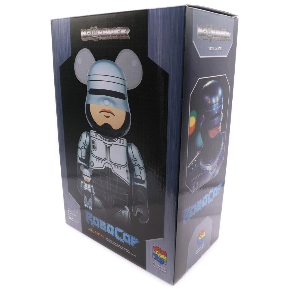 MEDICOM TOY(メディコムトイ) BE@RBRICK ROBOCOP 100% & 400% Set ベアブリック ロボコップ フィギュア 人形 グレー/ブラック