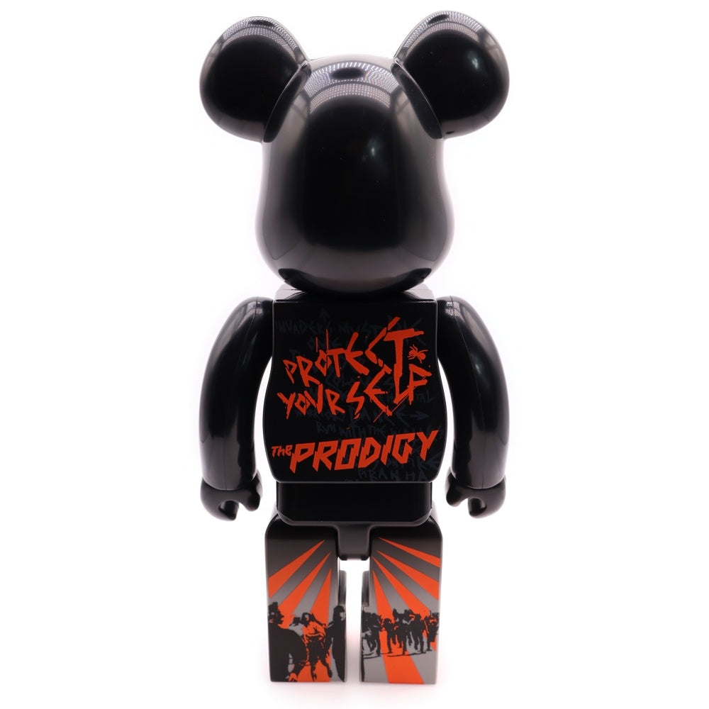 MEDICOM TOY(メディコムトイ) BE@RBRICK PRODIGY INVADERS MUST DIE 400% ベアブリック プロディジー インヴェイダーズ マスト ダイ フィギュア 人形 ブラック/オレンジ