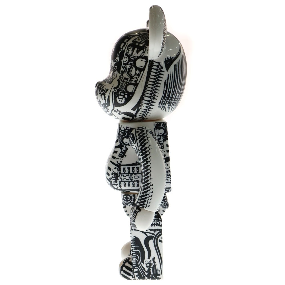 MEDICOM TOY(メディコムトイ) BE@RBRICK HR GIGER WORLD WIDE TOUR 100%&400% Set ベアブリック ギーガー ワールド ワイド ツアー フィギュア 人形 ブラック/ホワイト