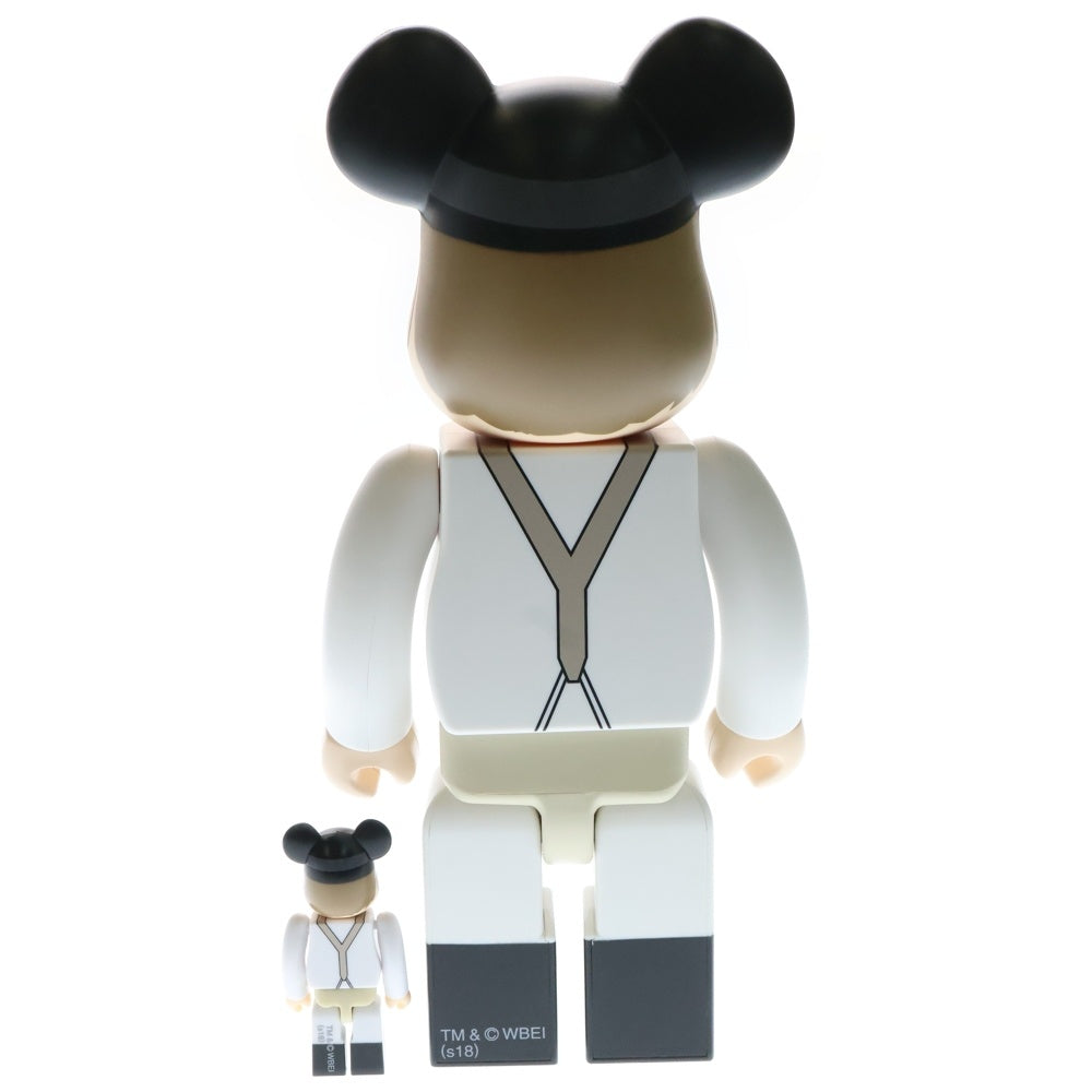 MEDICOM TOY(メディコムトイ) BE@RBRICK ALEX A CLOCKWORK ORANGE 100%&400% Set ベアブリック アレックス 時計じかけのオレンジ フィギュア 人形 ホワイト/ブラック