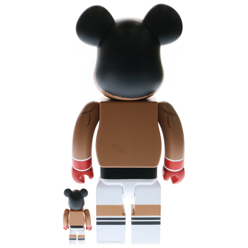MEDICOM TOY(メディコムトイ) BE@RBRICK Muhammad Ali 100%&400% Set ベアブリック モハメド アリ フィギュア 人形 ベージュ/ブラック
