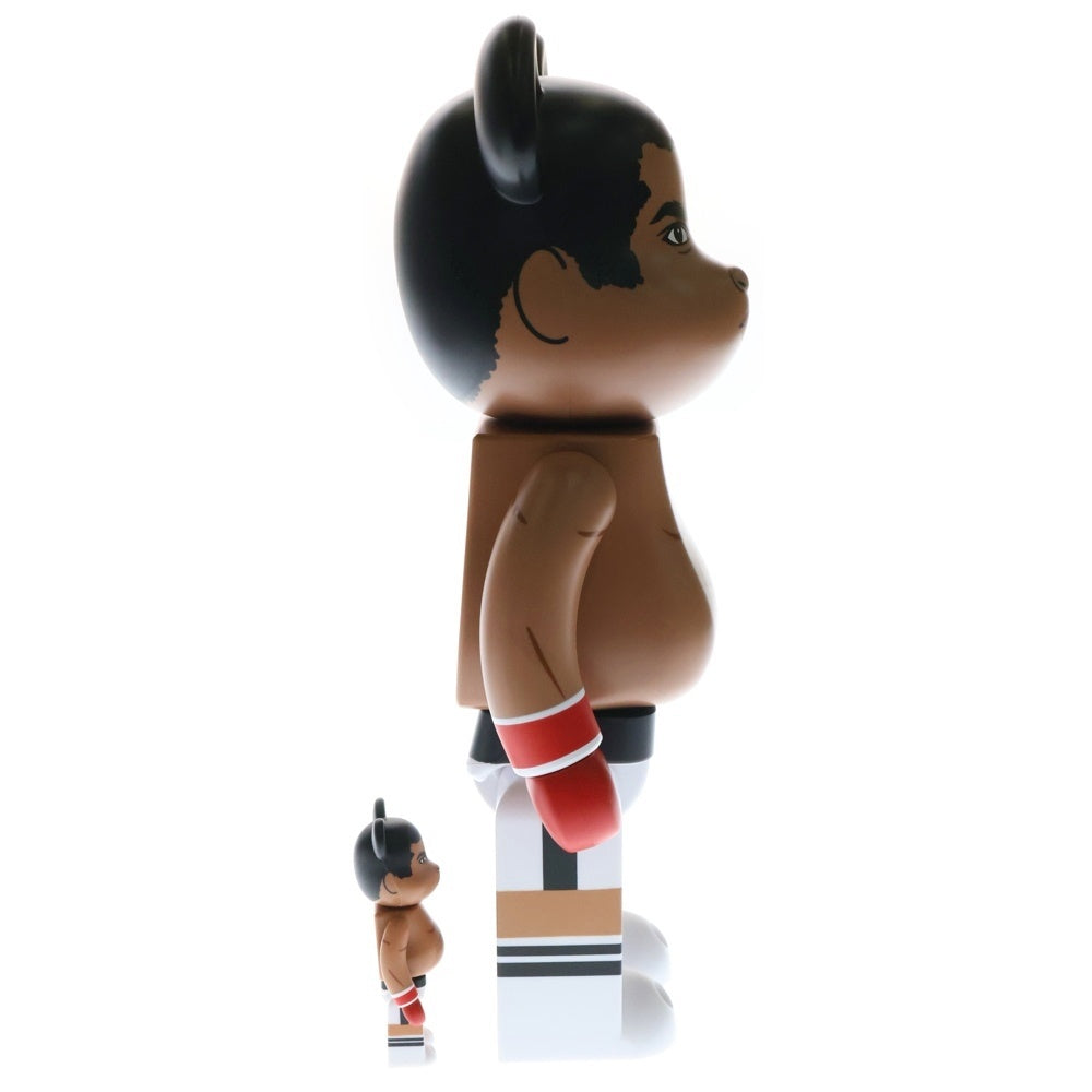 MEDICOM TOY(メディコムトイ) BE@RBRICK Muhammad Ali 100%&400% Set ベアブリック モハメド アリ フィギュア 人形 ベージュ/ブラック