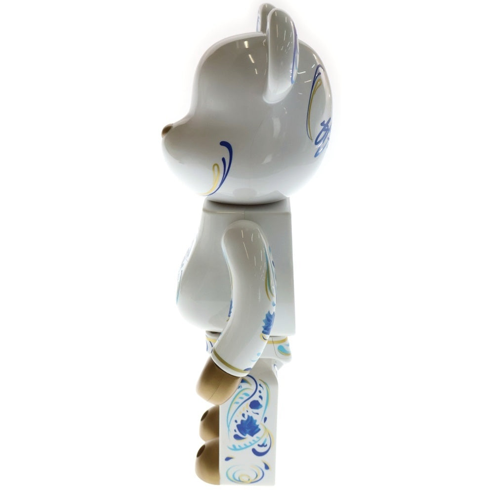 MEDICOM TOY(メディコムトイ) BE@RBRICK SSUR 400% ベアブリック サー 人形 フィギュア 総柄 ホワイト/ブルー