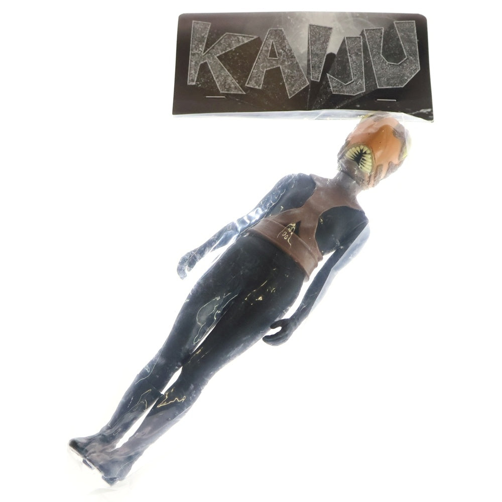 MARMIT(マーミット) 2007 KAIJU ピット星人 ソフビ フィギュア 人形 ブラック/オレンジ