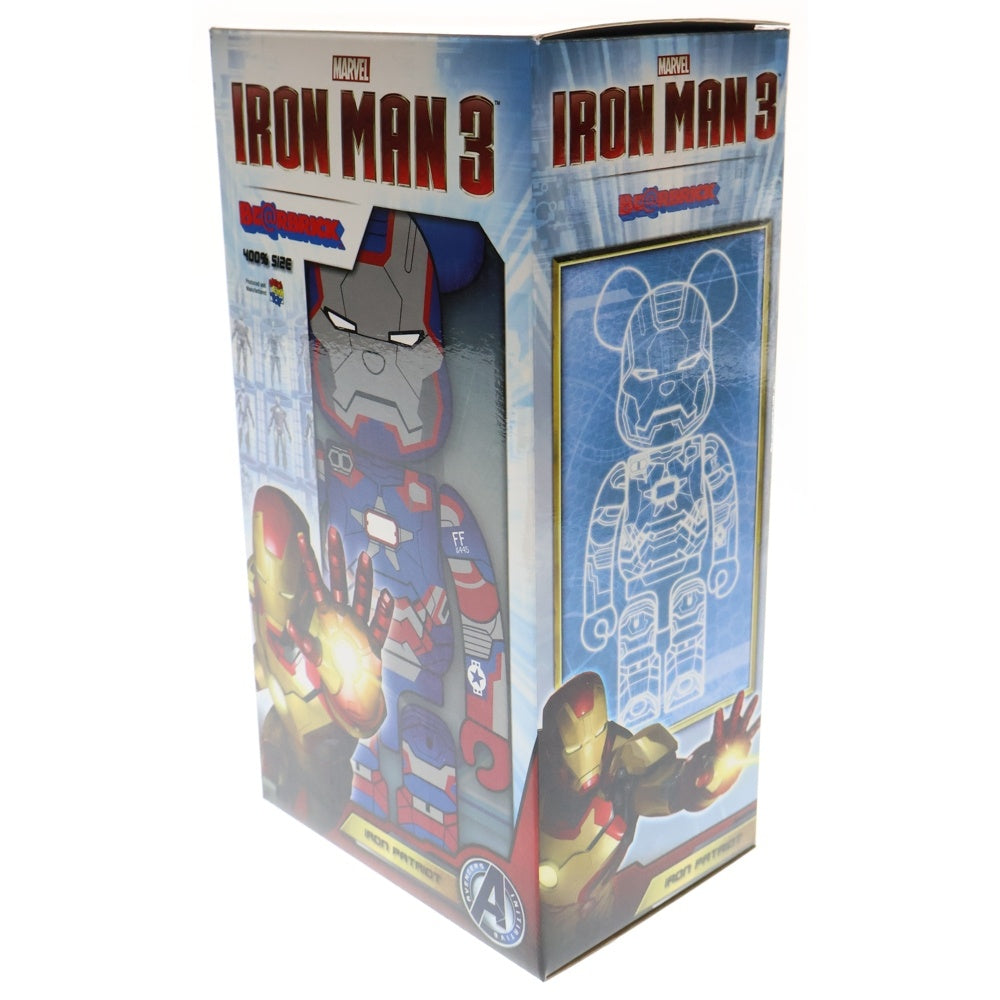 MEDICOM TOY(メディコムトイ) BE@RBRICK MARVEL IRON MAN 3 IRON PATRIOT 400% ベアブリック マーベル アイアンマン3 アイアンパトリオット 人形 フィギュア ブルー