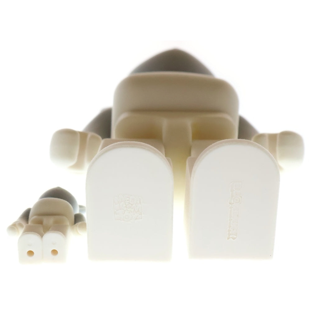 MEDICOM TOY(メディコムトイ) BE@RBRICK ALIFE 400%&100% ベアブリック エーライフ スエード 人形 フィギュア グレー/ホワイト