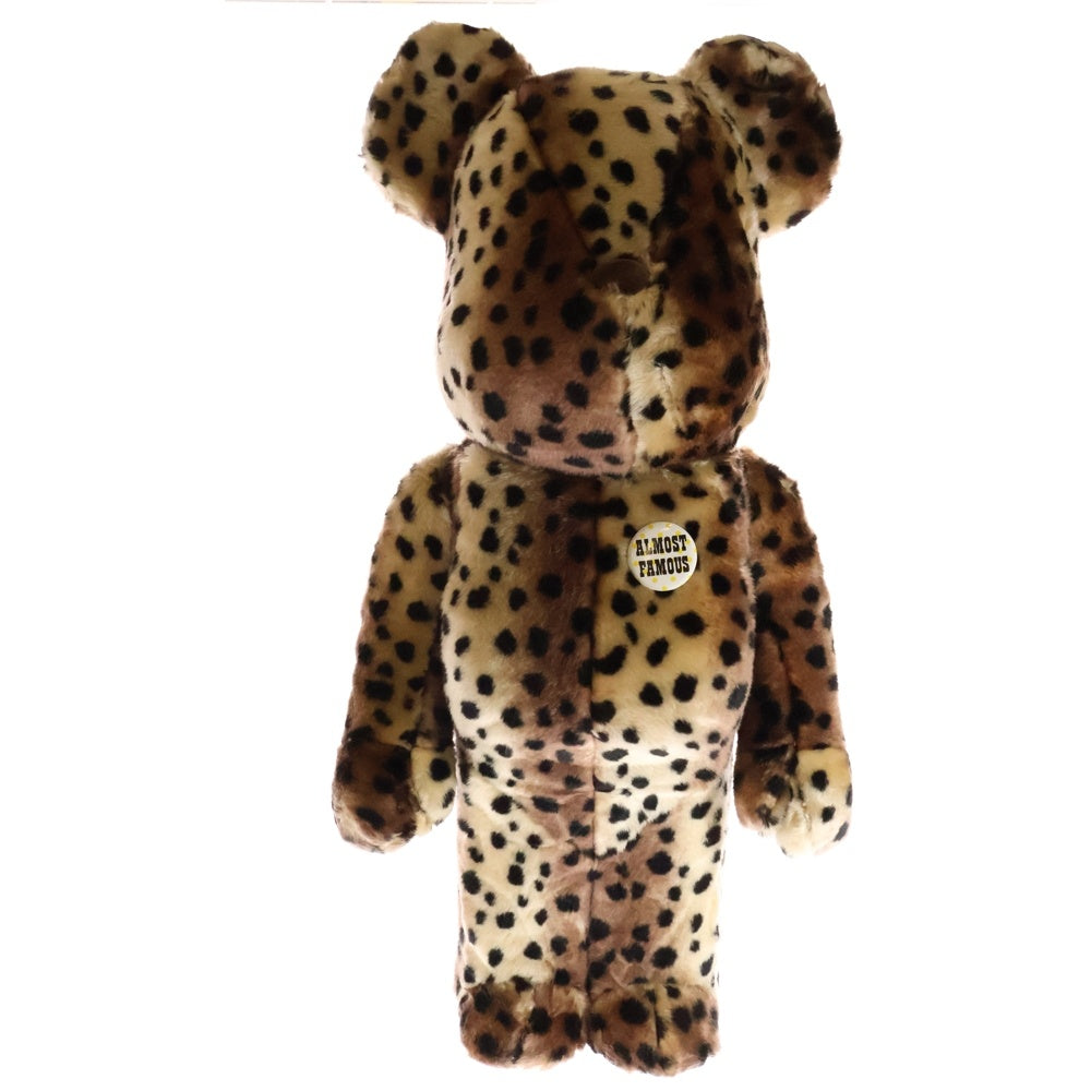 MEDICOM TOY(メディコムトイ) BE@RBRICK WORLD WIDE TOUR HF 1000% ベアブリック ワールドワイドツアー 藤原ヒロシ レオパード フィギュア 人形 ブラウン