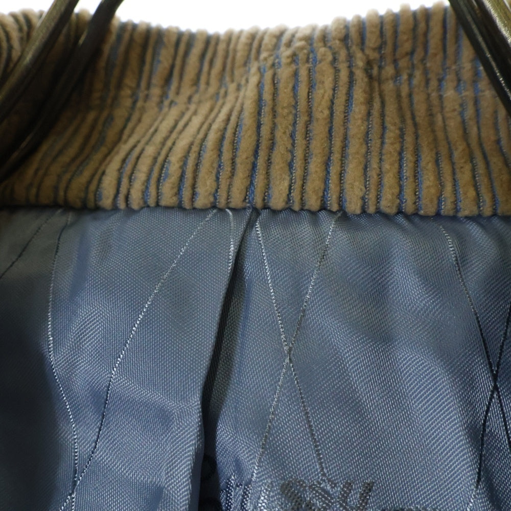 STUSSY(ステューシー) 23AW MIX WALE CORDUROY DOUBLE BREASTED BLAZER ミックスウェール コーデュロイロイ ダブルブレステッド ブレザー 6B テーラードジャケット ベージュ/ブルー