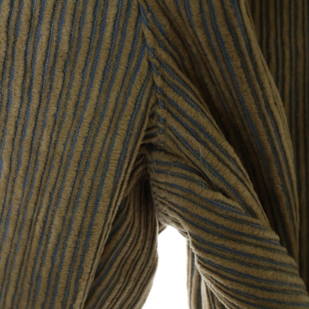 STUSSY(ステューシー) 23AW MIX WALE CORDUROY BEACH PANT ミックスウェール コーデュロイ バックロゴ ビーチパンツ ベージュ/ブルー