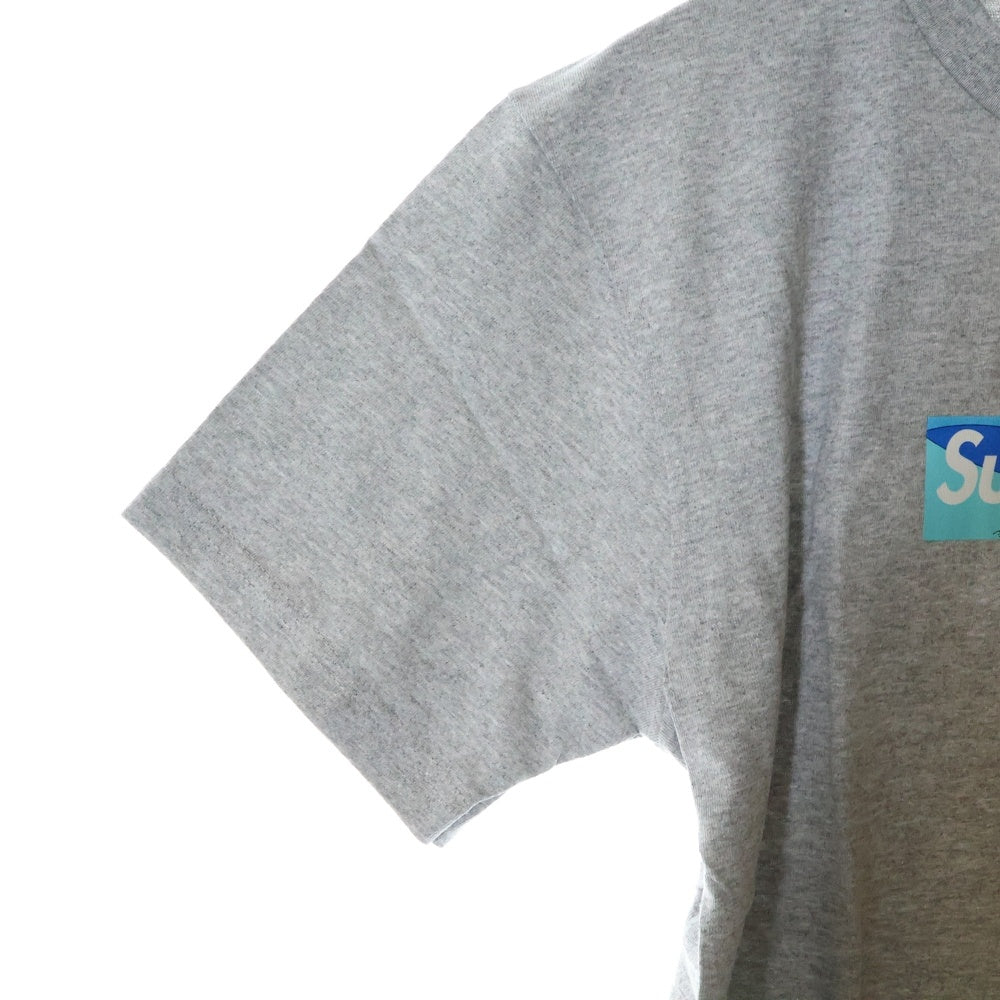 SUPREME(シュプリーム) 21SS×Emilio Pucci Box Logo Tee エミリオプッチ ボックスロゴプリント半袖Tシャツ カットソー グレー/ブルー