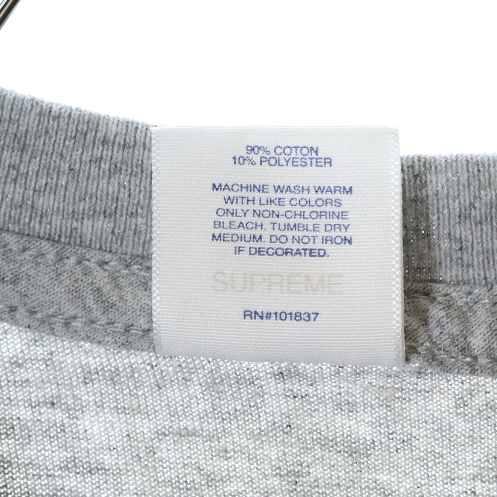 SUPREME(シュプリーム) 21SS×Emilio Pucci Box Logo Tee エミリオプッチ ボックスロゴプリント半袖Tシャツ カットソー グレー/ブルー