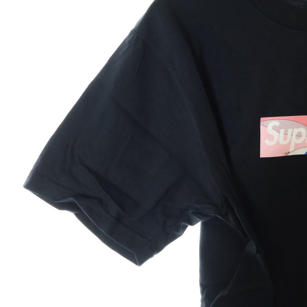 SUPREME(シュプリーム) 21SS×Emilio Pucci Box Logo Tee エミリオプッチ ボックスロゴプリント半袖Tシャツ カットソー ブラック/ピンク