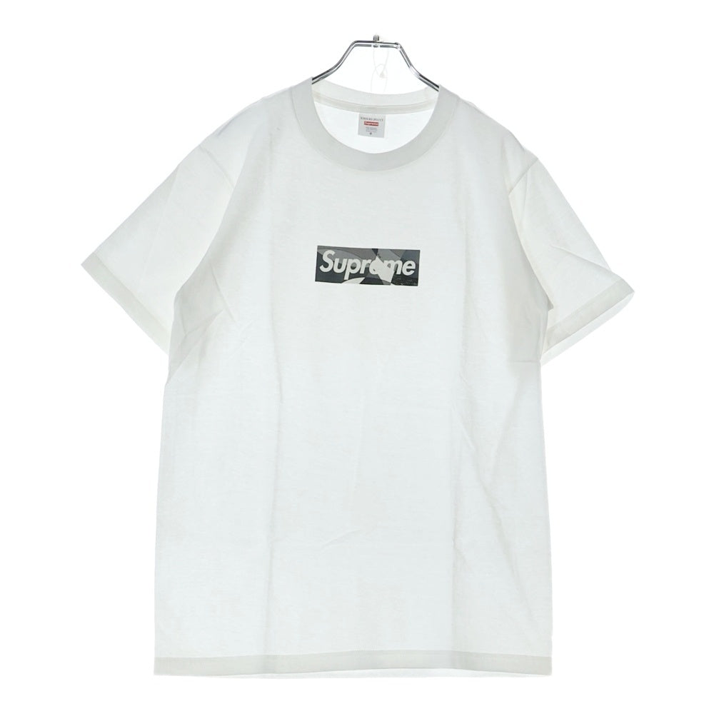 SUPREME(シュプリーム) 21SS×Emilio Pucci Box Logo Tee エミリオプッチ ボックスロゴプリント半袖Tシャツ カットソー ホワイト/ブラック