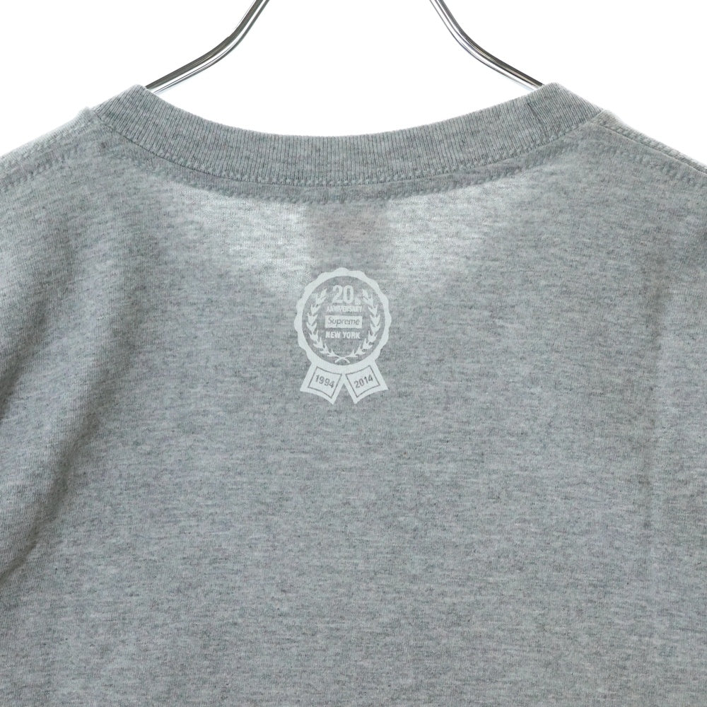 SUPREME(シュプリーム) 14SS 20th Anniversary Box Logo Tee 20周年記念ボックスロゴ半袖Tシャツ グレー