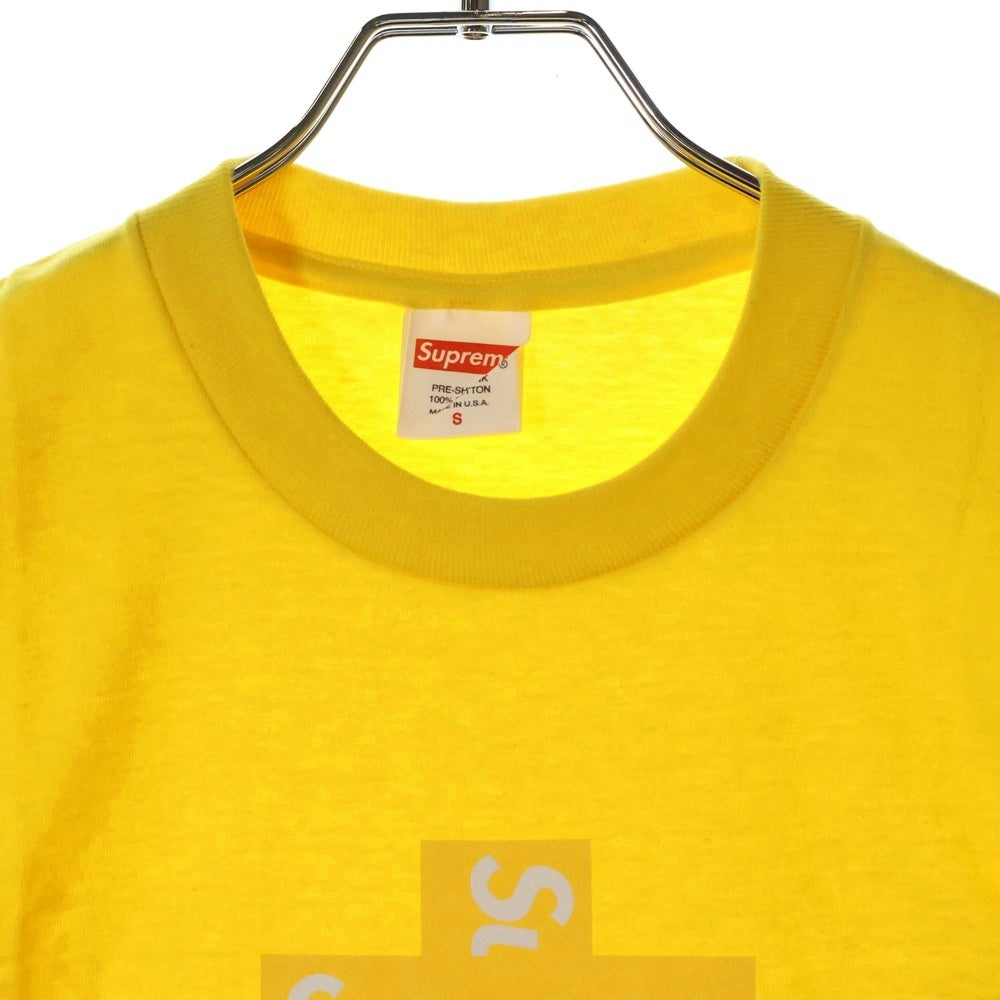 SUPREME(シュプリーム) 20AW Cross Box Logo Tee クロスボックスロゴ 半袖Tシャツ イエロー