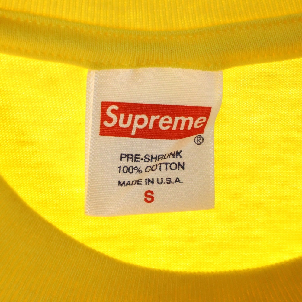 SUPREME(シュプリーム) 20AW Cross Box Logo Tee クロスボックスロゴ 半袖Tシャツ イエロー