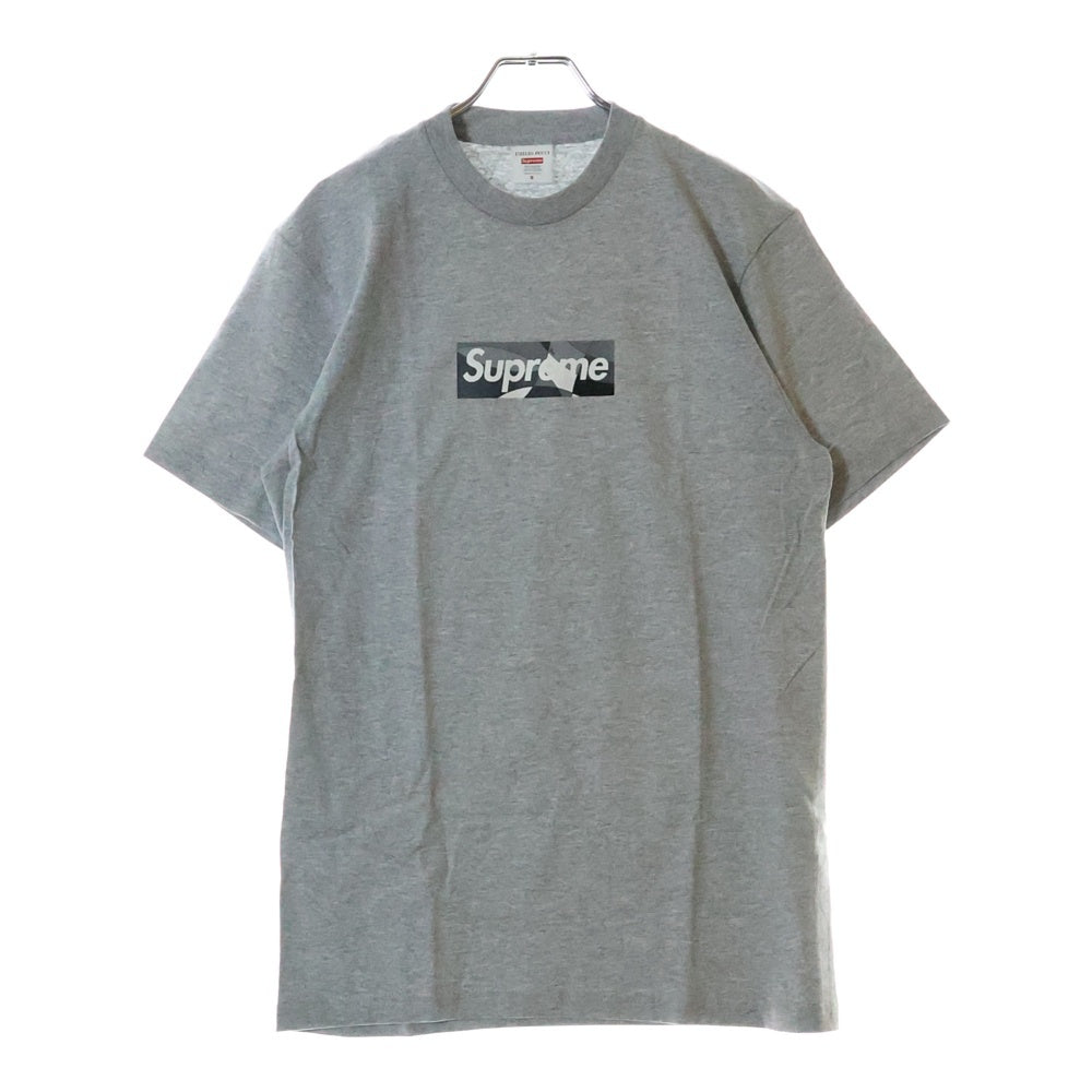 SUPREME(シュプリーム) 21SS×Emilio Pucci Box Logo Tee エミリオプッチ ボックスロゴプリント半袖Tシャツ カットソー グレー/ブラック
