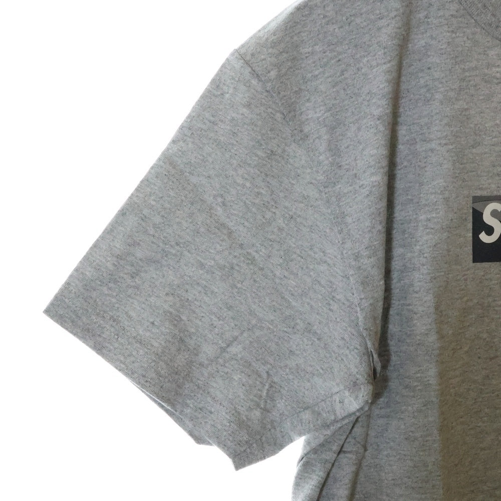 SUPREME(シュプリーム) 21SS×Emilio Pucci Box Logo Tee エミリオプッチ ボックスロゴプリント半袖Tシャツ カットソー グレー/ブラック