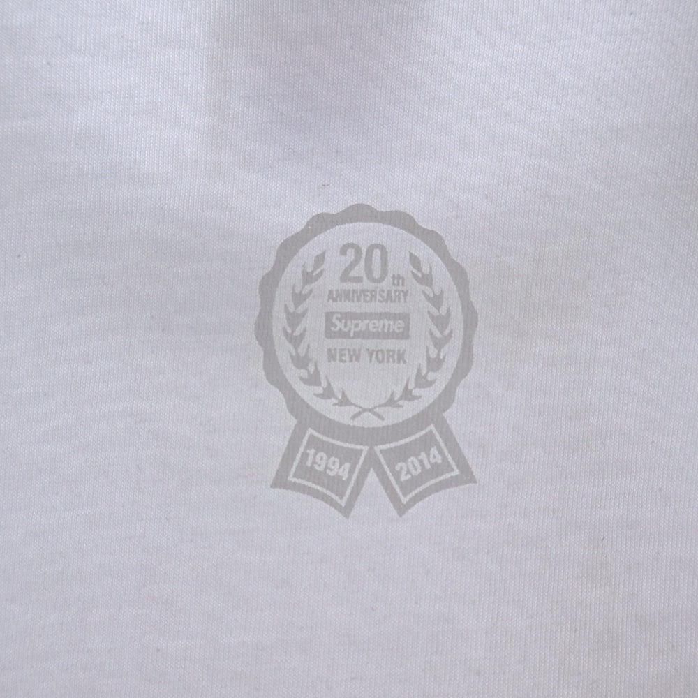 SUPREME(シュプリーム) 14SS 20th Anniversary Box Logo Tee 20周年記念ボックスロゴ半袖Tシャツ ホワイト