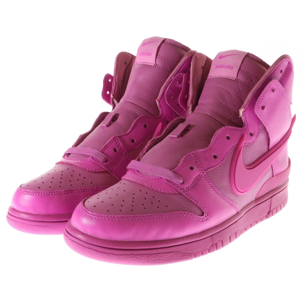 NIKE(ナイキ) ×AMBUSH DUNK HI アンブッシュ ダンク ハイカットスニーカー ピンク US9/27cm CU7544-600