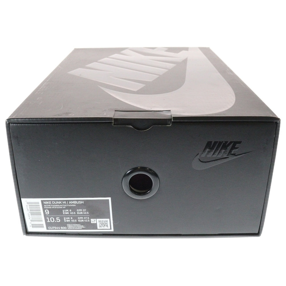 NIKE(ナイキ) ×AMBUSH DUNK HI アンブッシュ ダンク ハイカットスニーカー ピンク US9/27cm CU7544-600