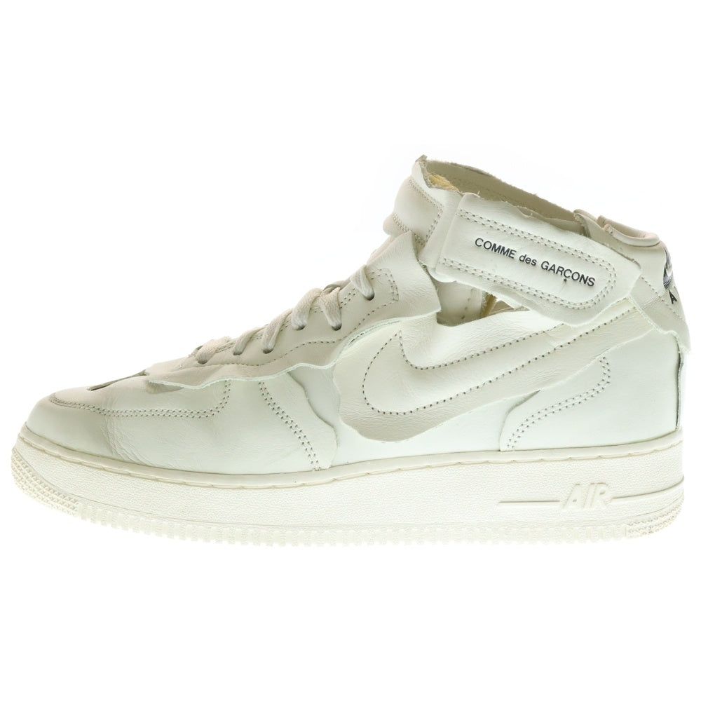 NIKE(ナイキ) ×COMME des GARCONS HOMME PLUS AIR FORCE 1 コムデギャルソン オムプリュス エアフォース1 ベルトストラップ ミッドカットスニーカー US8/26cm DC3601-100