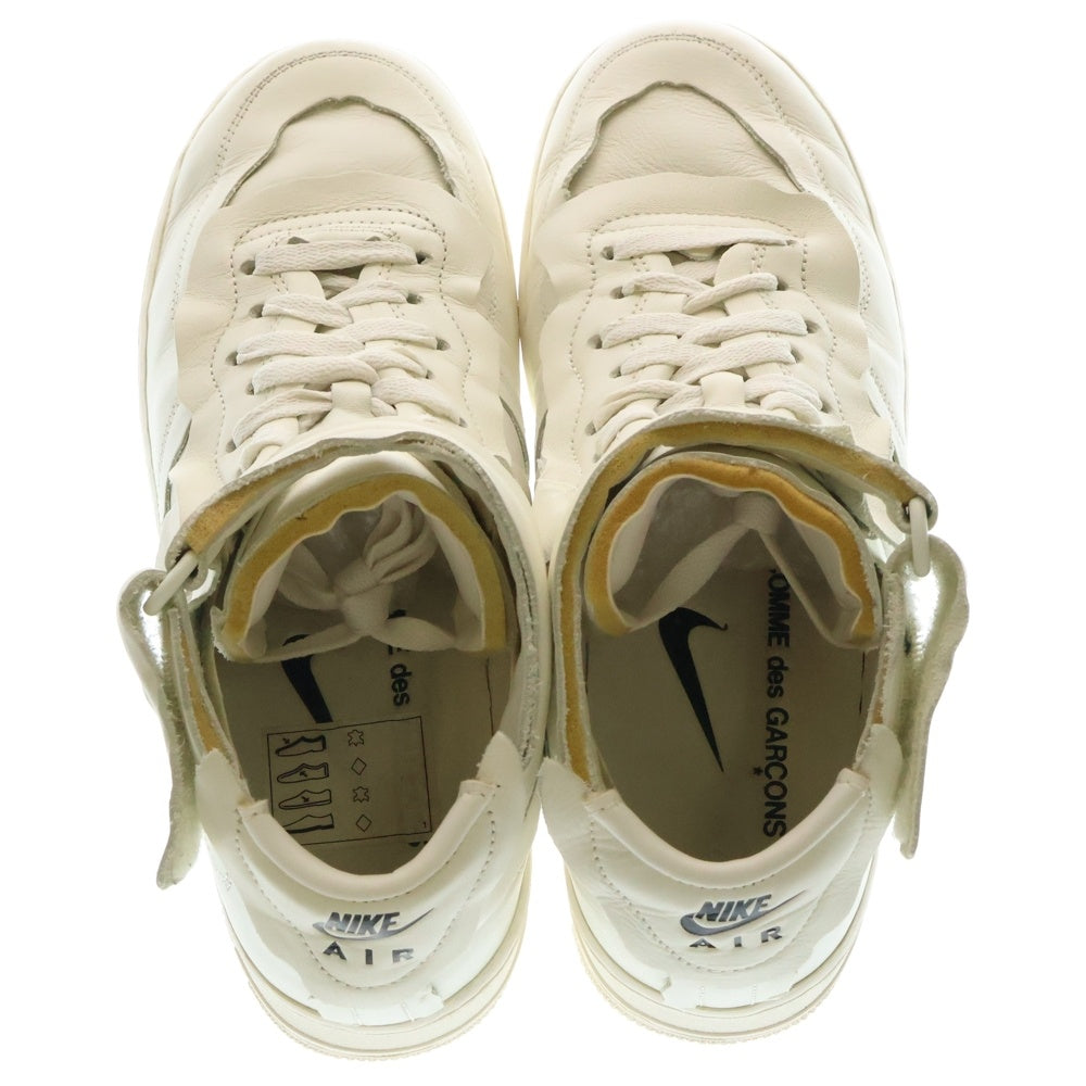 NIKE(ナイキ) ×COMME des GARCONS HOMME PLUS AIR FORCE 1 コムデギャルソン オムプリュス エアフォース1 ベルトストラップ ミッドカットスニーカー US8/26cm DC3601-100