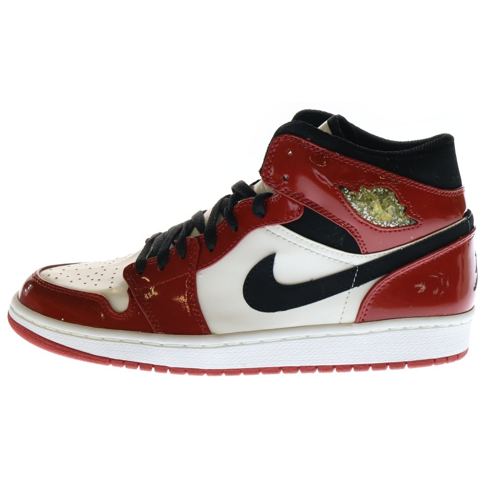 NIKE(ナイキ) 【観賞用 2003年製】AIR JORDAN 1 RETRO OG PATENT エアジョーダン1 シカゴ パテント スニーカー レッド/ホワイト US9.5/27.5cm 136085-106