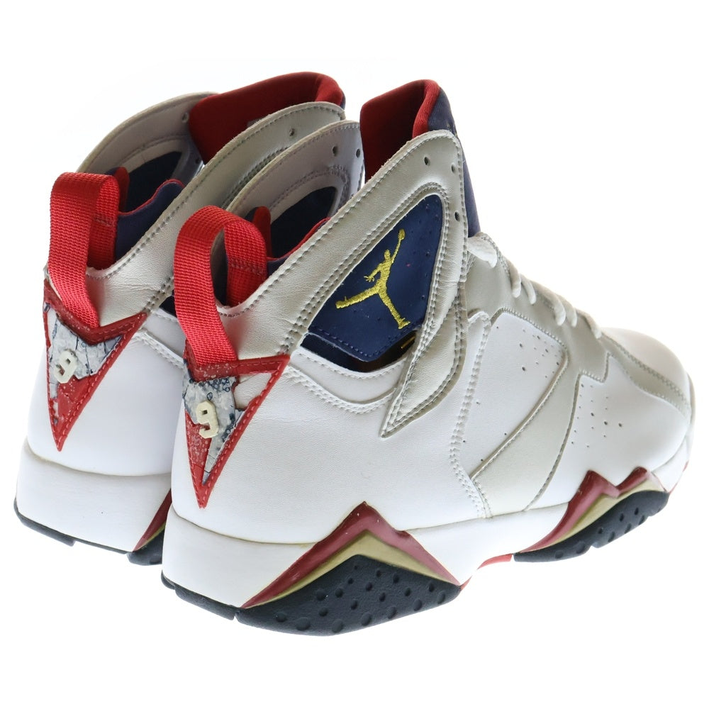 NIKE(ナイキ) 【観賞用 2004年製】AIR JORDAN 7 RETRO OLYMPIC エアジョーダン7 レトロ バルセロナオリンピック ハイカットスニーカー ホワイト US9/27cm 304775-171
