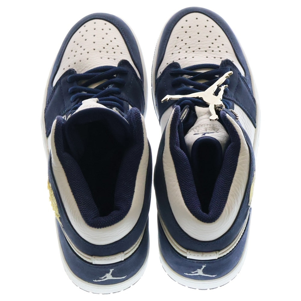 NIKE(ナイキ) 【観賞用 2001年製】AIR JORDAN 1 RETRO + エアジョーダン 1 レトロ プラス ハイカットスニーカーホワイト/ネイビー US9/27cm 136065-101