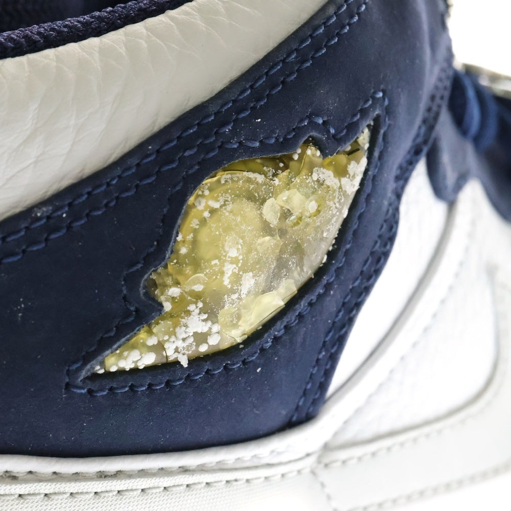 NIKE(ナイキ) 【観賞用 2001年製】AIR JORDAN 1 RETRO + エアジョーダン 1 レトロ プラス ハイカットスニーカーホワイト/ネイビー US9/27cm 136065-101