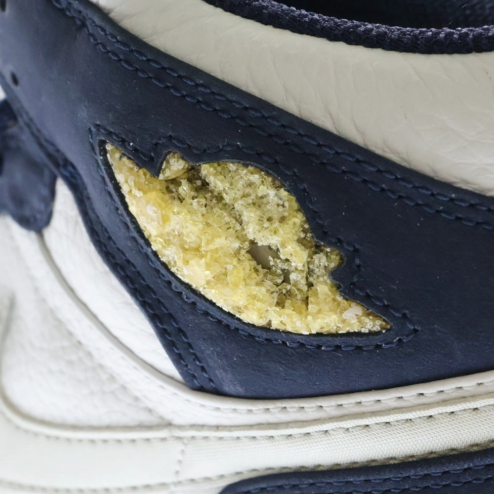 NIKE(ナイキ) 【観賞用 2001年製】AIR JORDAN 1 RETRO + エアジョーダン 1 レトロ プラス ハイカットスニーカーホワイト/ネイビー US9/27cm 136065-101