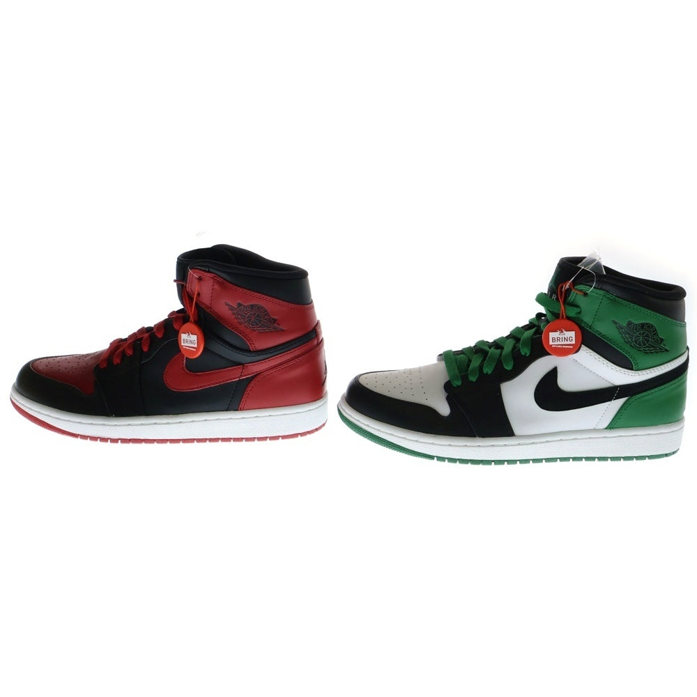 NIKE(ナイキ) 【観賞用 2009年製】AIR JORDAN 1 DMP エアジョーダン1 ハイカットスニーカー ブラック/レッド グリーン/ホワイト US9/27cm 371381-991