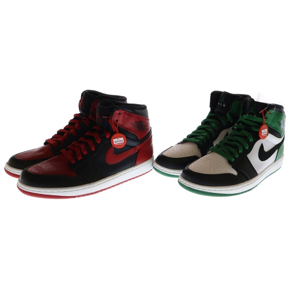 NIKE(ナイキ) 【観賞用 2009年製】AIR JORDAN 1 DMP エアジョーダン1 ハイカットスニーカー ブラック/レッド グリーン/ホワイト US9/27cm 371381-991