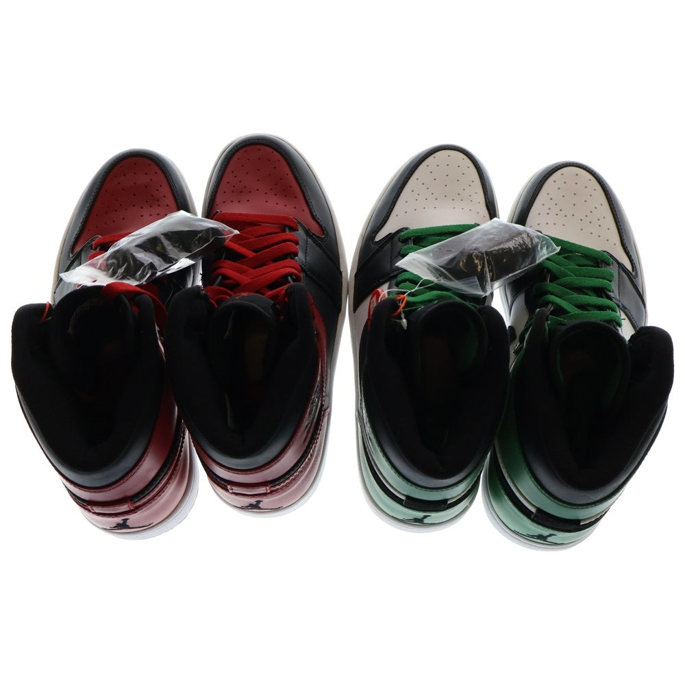 NIKE(ナイキ) 【観賞用 2009年製】AIR JORDAN 1 DMP エアジョーダン1 ハイカットスニーカー ブラック/レッド グリーン/ホワイト US9/27cm 371381-991