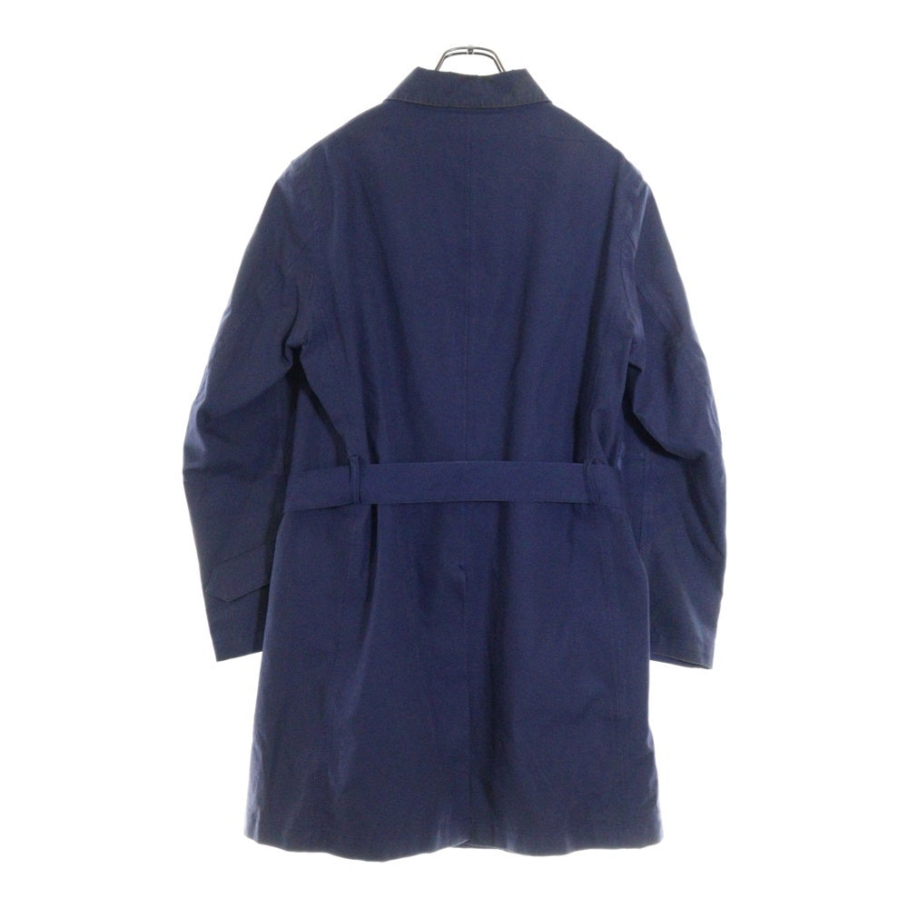 SHIPS(シップス) ハリスツイード ステンカラーコート ライナー付 ブルー