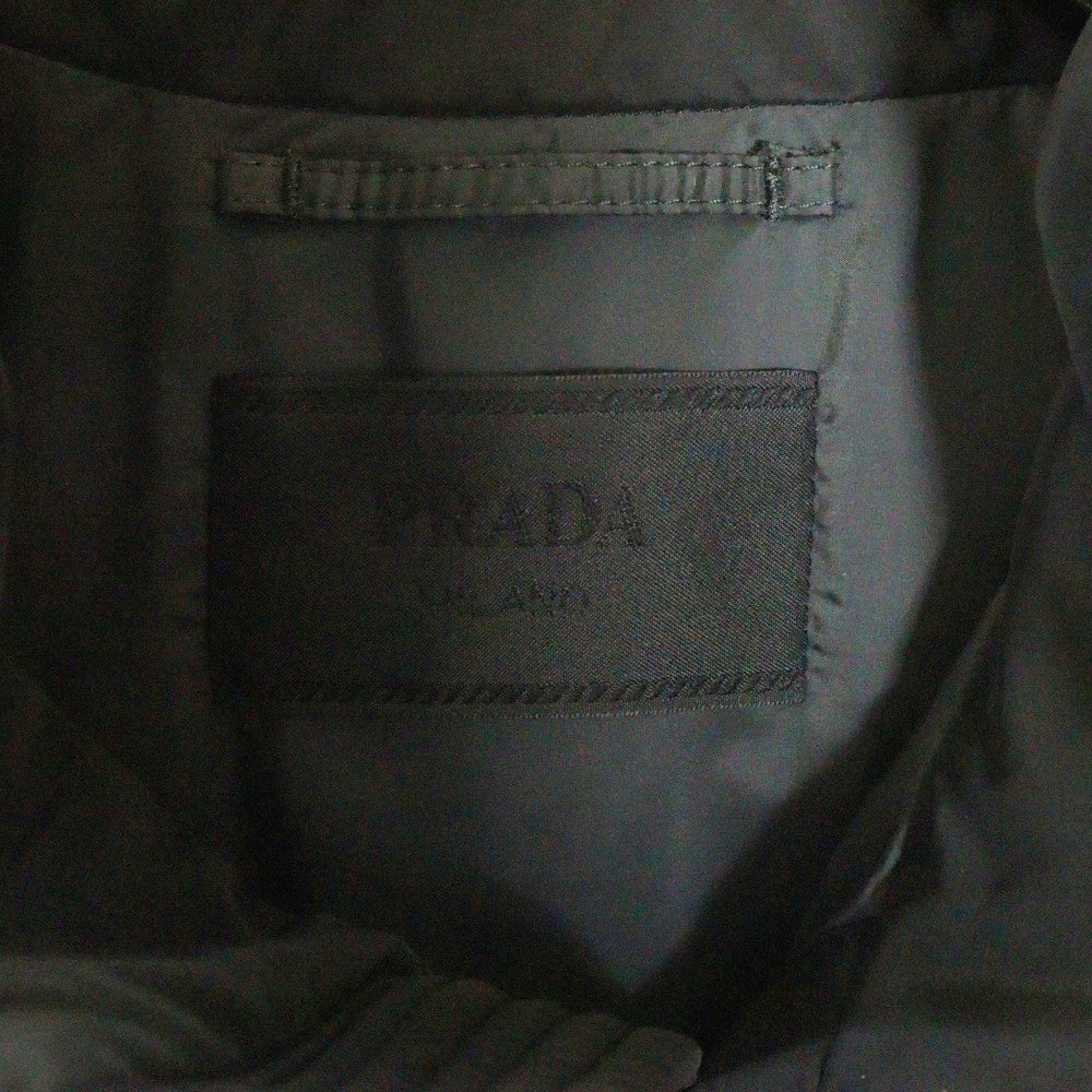 PRADA(プラダ) 24AW トライアングルロゴプレート ジップアップ ダウンジャケット ブラック SGH070 R232 1060