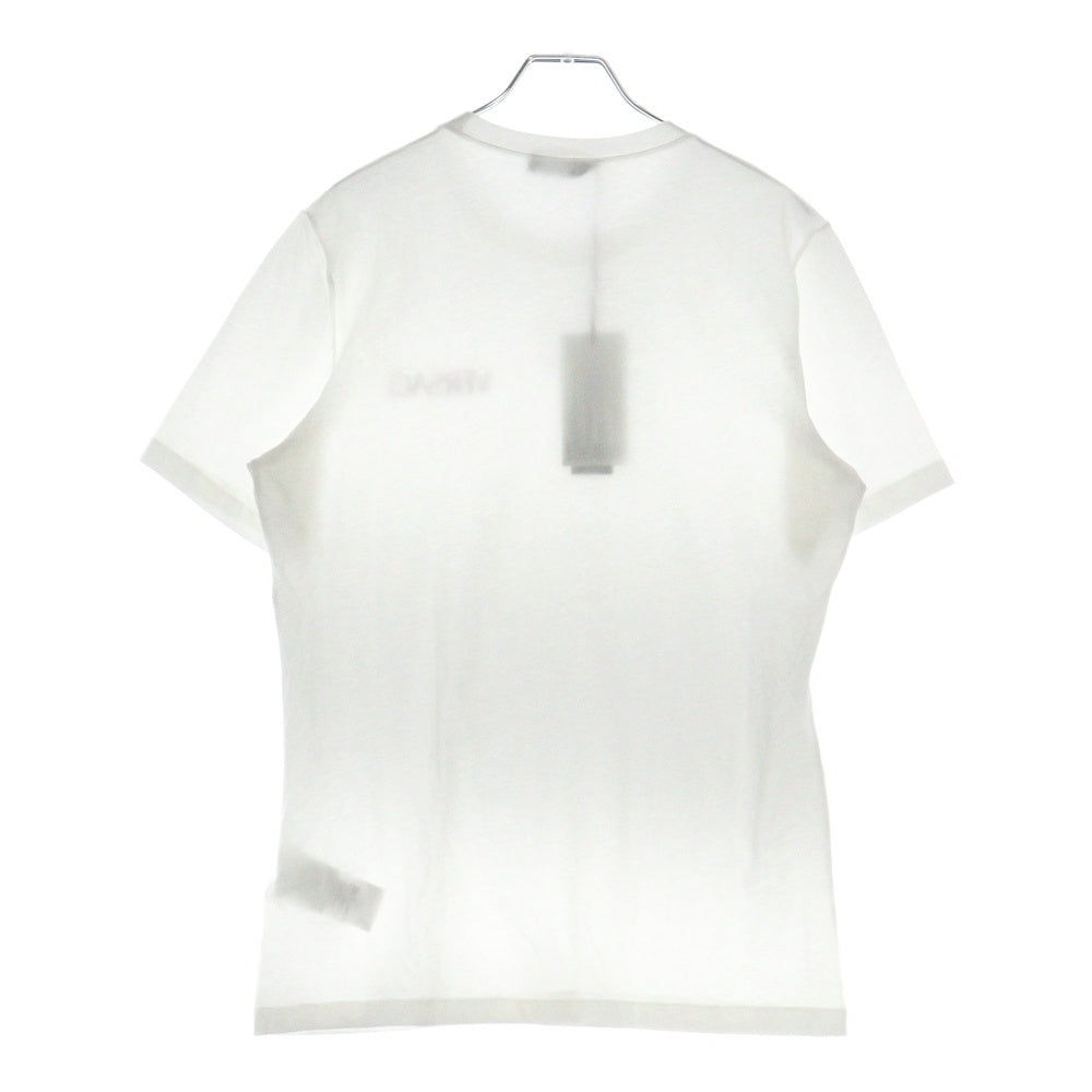 VERSACE(ヴェルサーチ) ラインストーンロゴ クルーネック半袖Tシャツカットソー ホワイト 1014555 レディース
