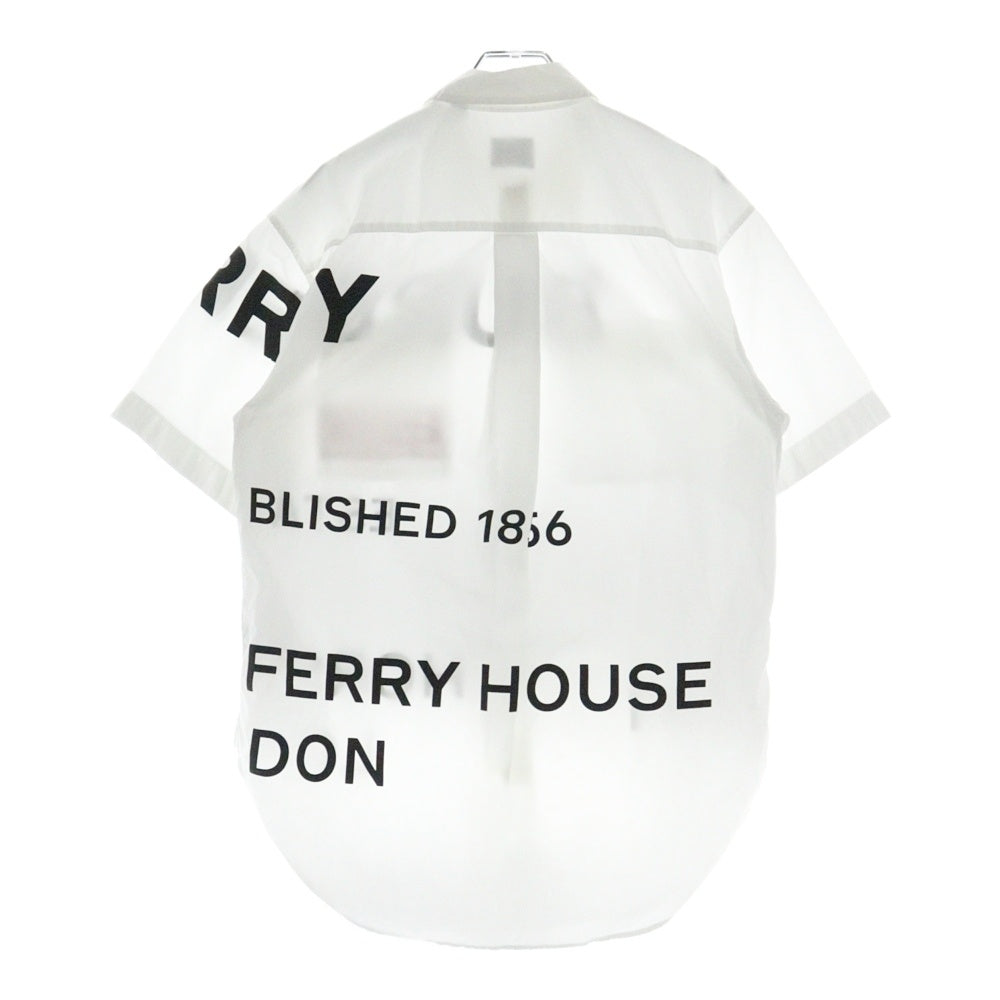 BURBERRY(バーバリー) HORSEFERRY SHIRT ホースフェリープリント 半袖シャツ ホワイト 8014220