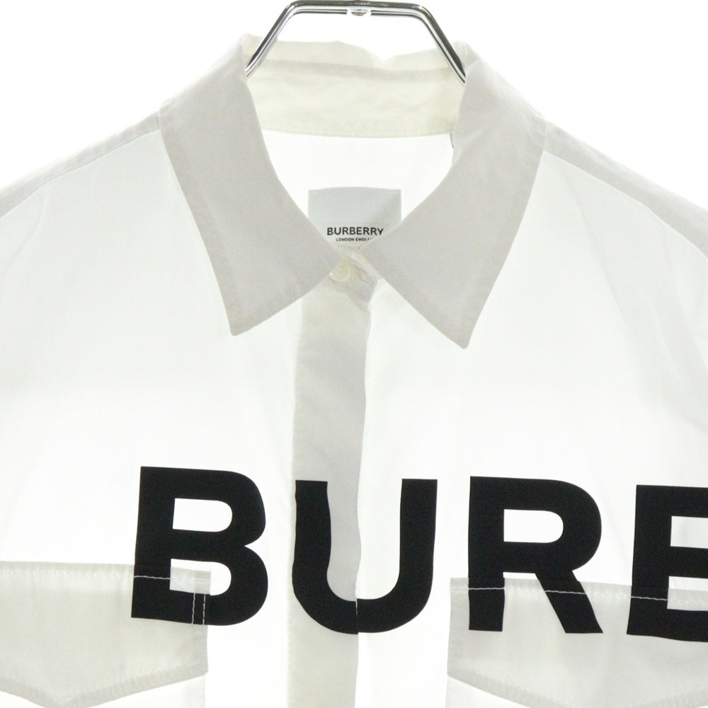 BURBERRY(バーバリー) HORSEFERRY SHIRT ホースフェリープリント 半袖シャツ ホワイト 8014220