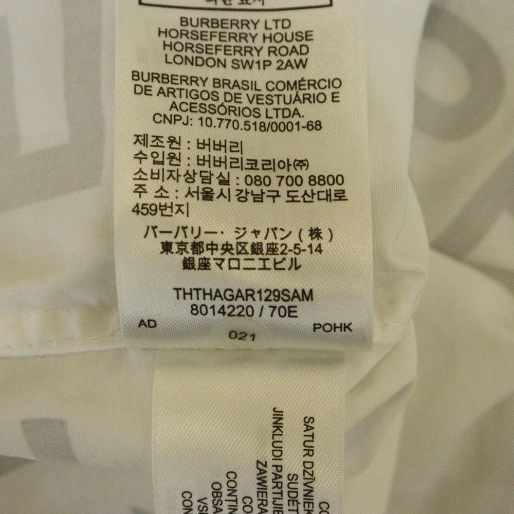 BURBERRY(バーバリー) HORSEFERRY SHIRT ホースフェリープリント 半袖シャツ ホワイト 8014220