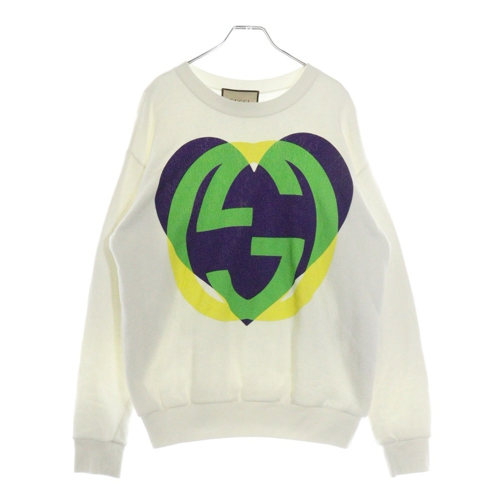 GUCCI(グッチ) インターロッキングG プリント クルーネック スウェットトレーナー アイボリー 617964 XJD6Z