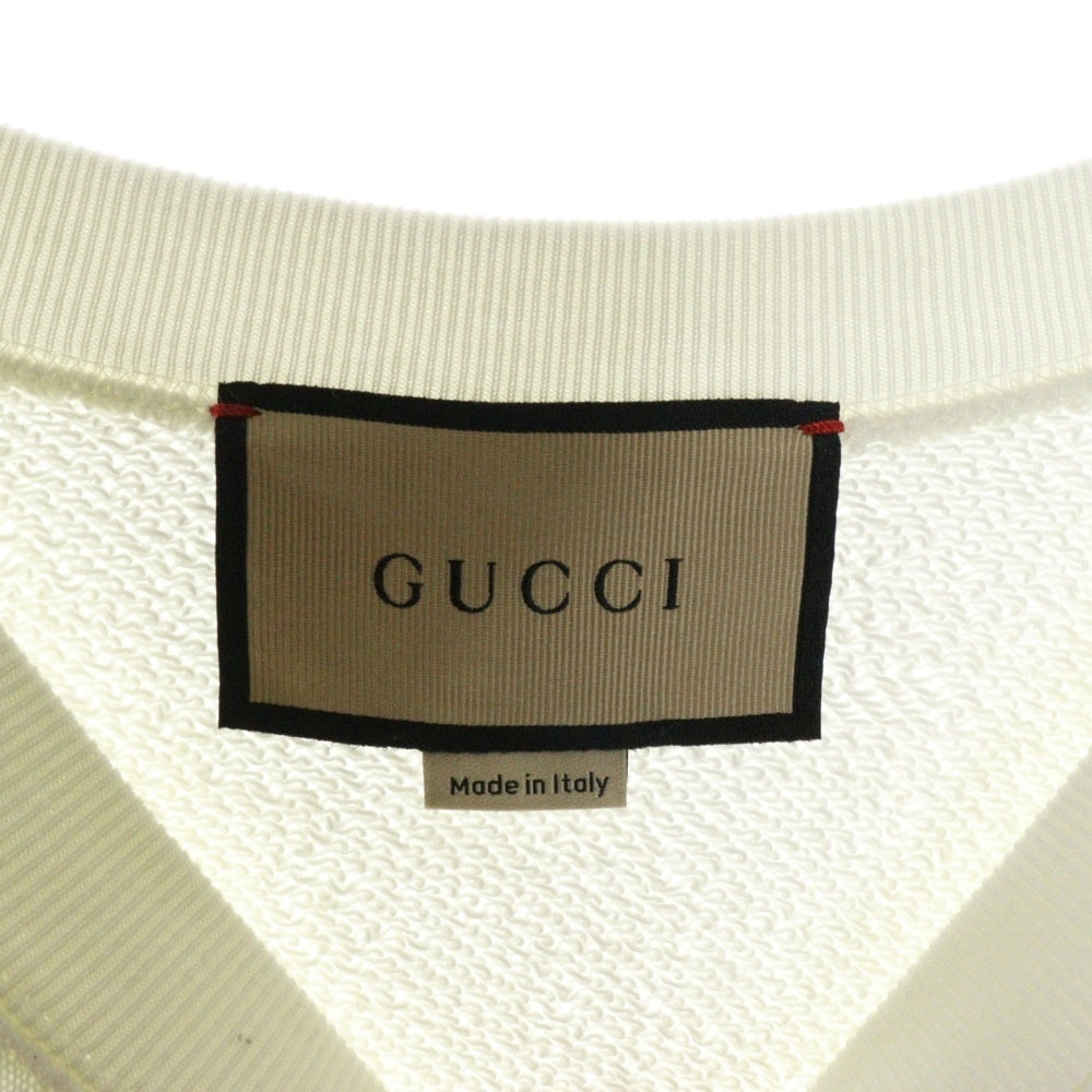 GUCCI(グッチ) インターロッキングG プリント クルーネック スウェットトレーナー アイボリー 617964 XJD6Z