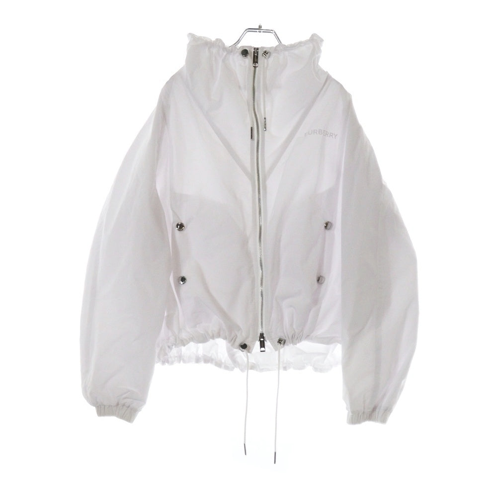 BURBERRY(バーバリー) 24SS ジップアップ リブ ブルゾン ジャケット ホワイト 8066083